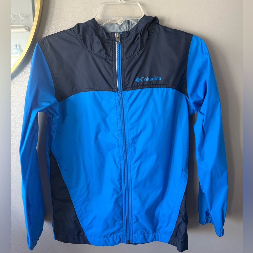 Columbia Kids boys Two-Tone Blue Raincoat I have 2 for twins